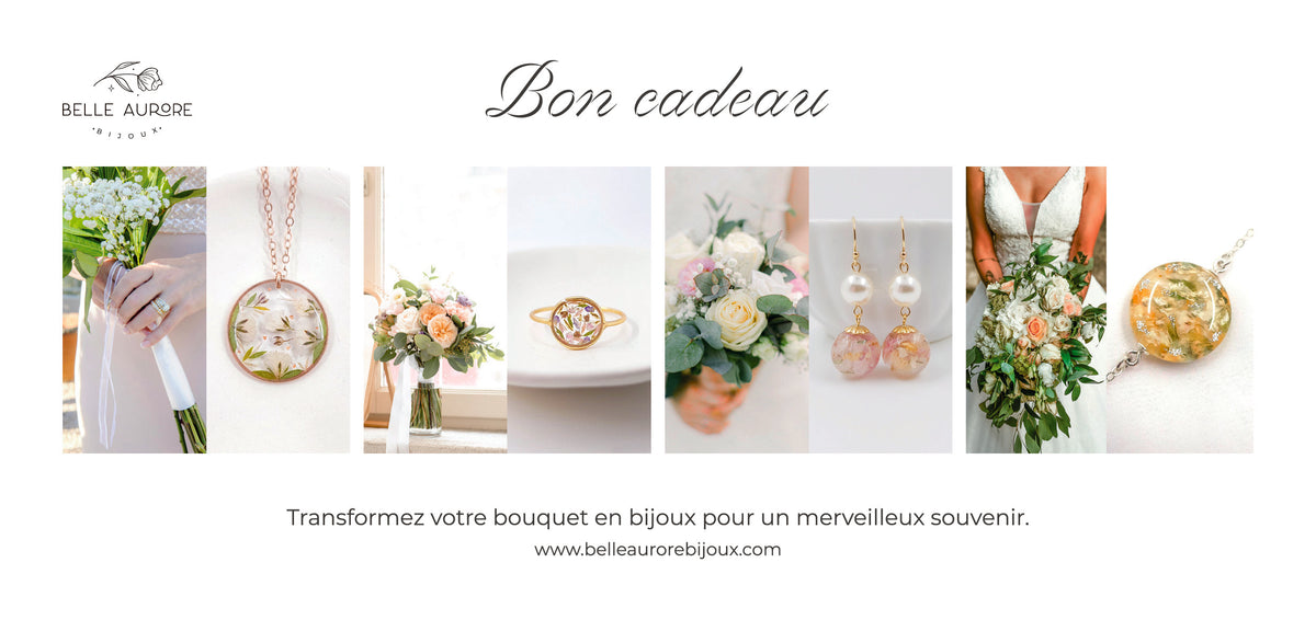 Bon cadeau Upcycling de bouquet ou fleur sentimentale.