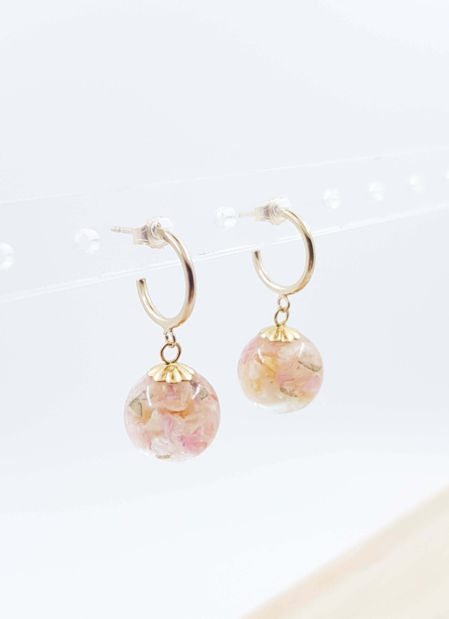 DAPHNÉE - Boucles d'oreilles de mariage PETITES CRÉOLES OR
