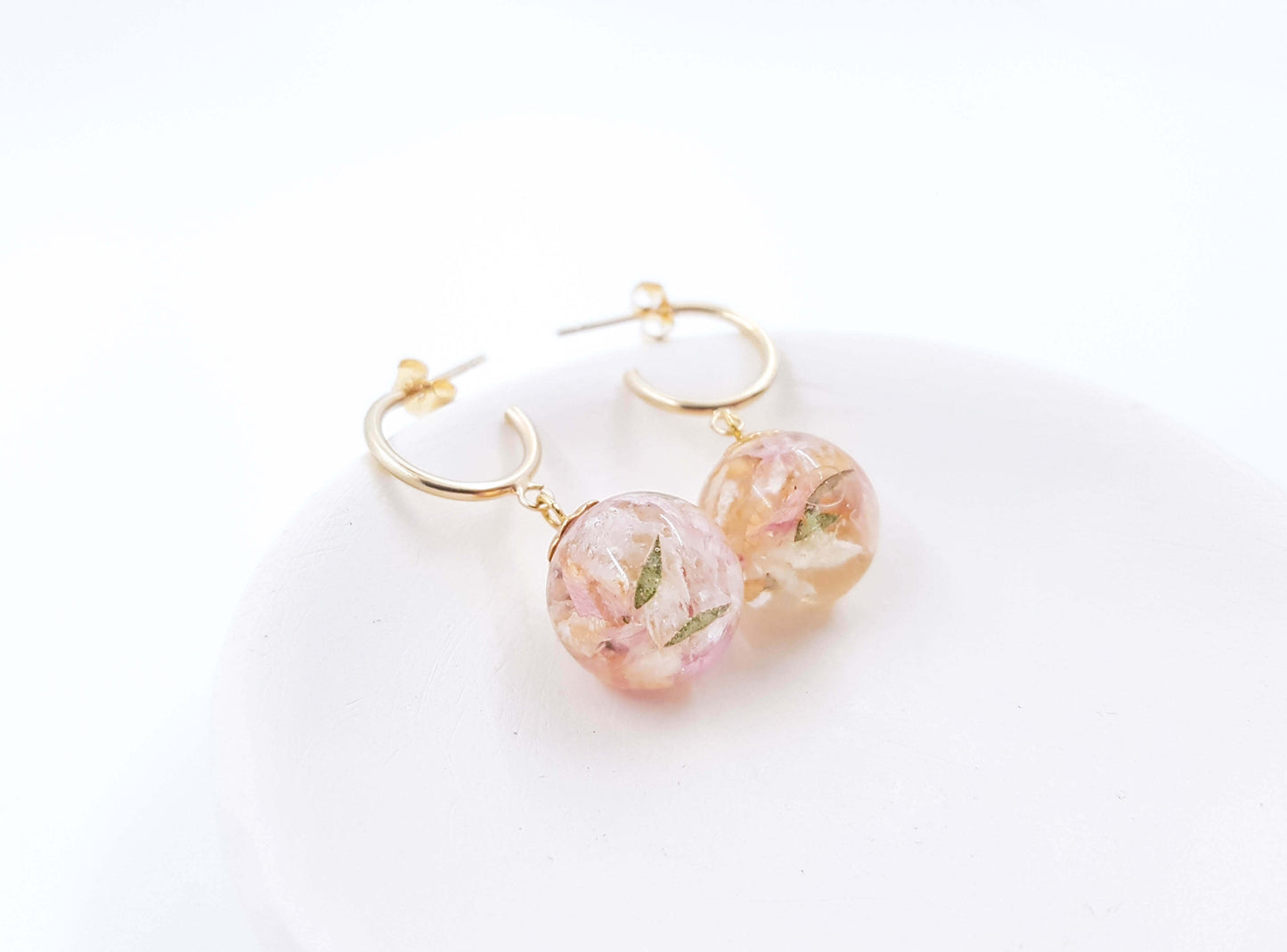 DAPHNÉE - Boucles d'oreilles de mariage PETITES CRÉOLES OR