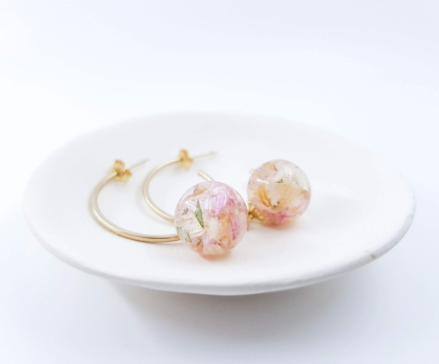 HANA- Boucles d'oreilles de mariage GRANDES CRÉOLES OR