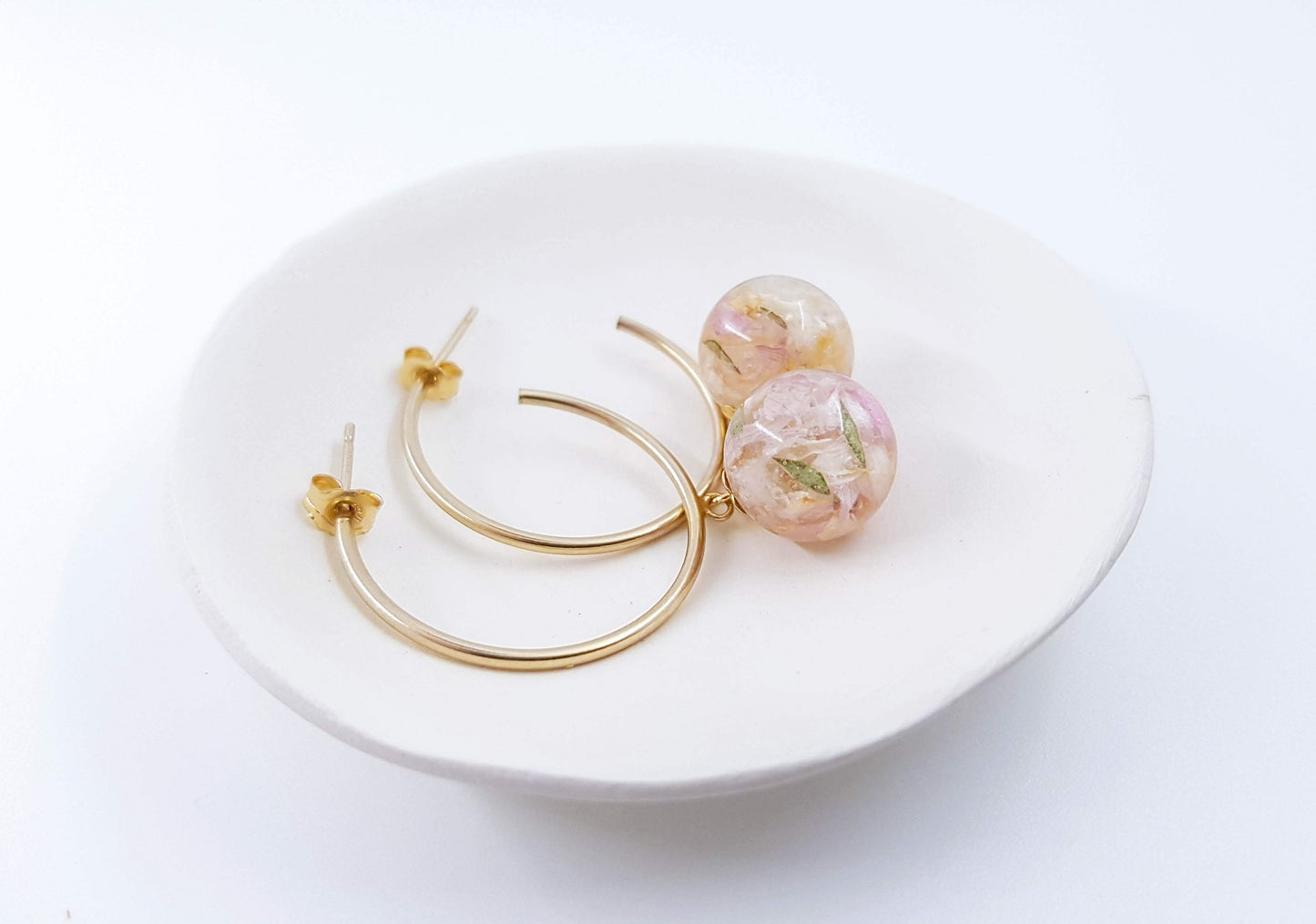 HANA- Boucles d'oreilles de mariage GRANDES CRÉOLES OR