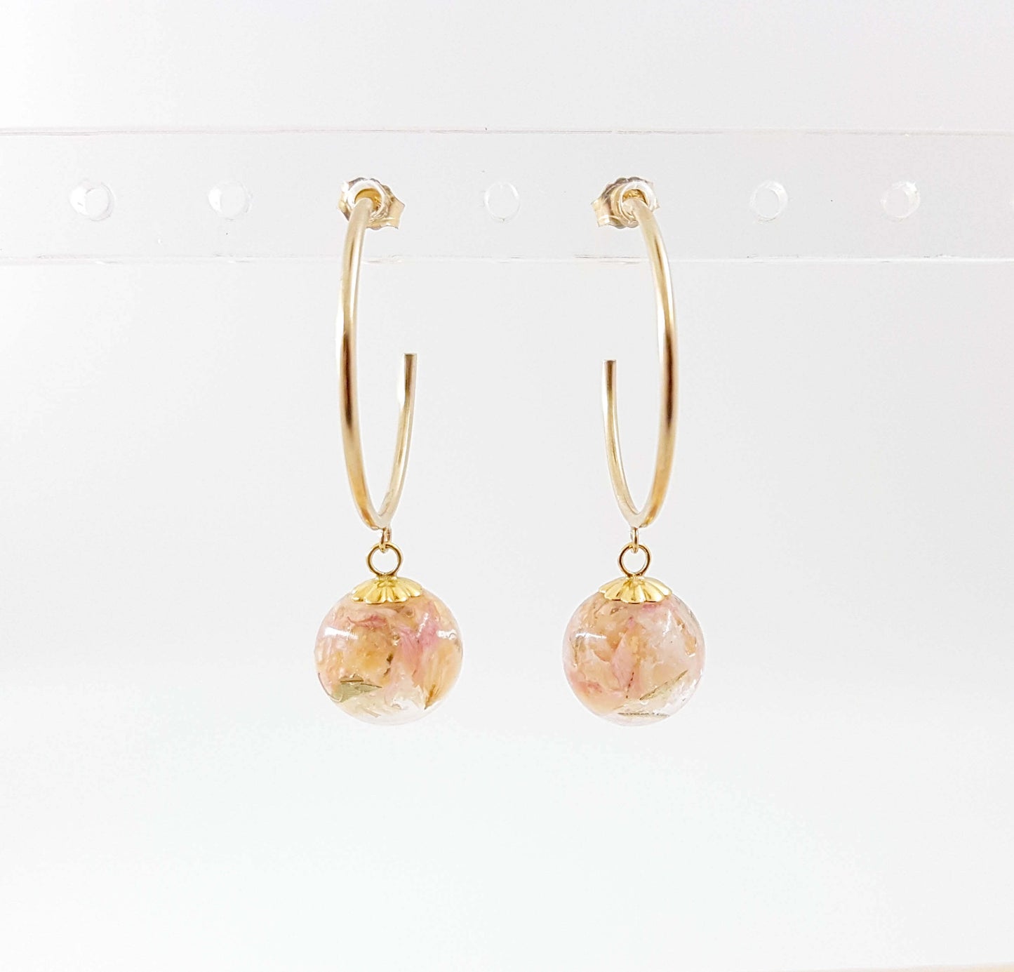 HANA- Boucles d'oreilles de mariage GRANDES CRÉOLES OR