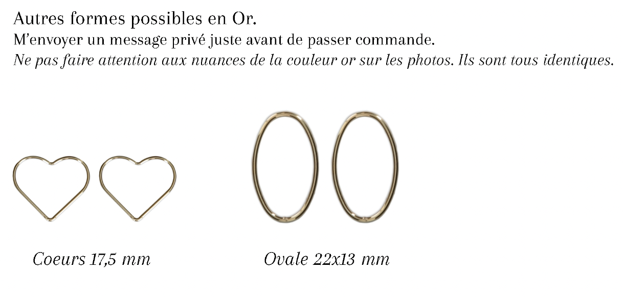 MIN JEE - Boucles d'oreilles de mariage plates cerclées ROND