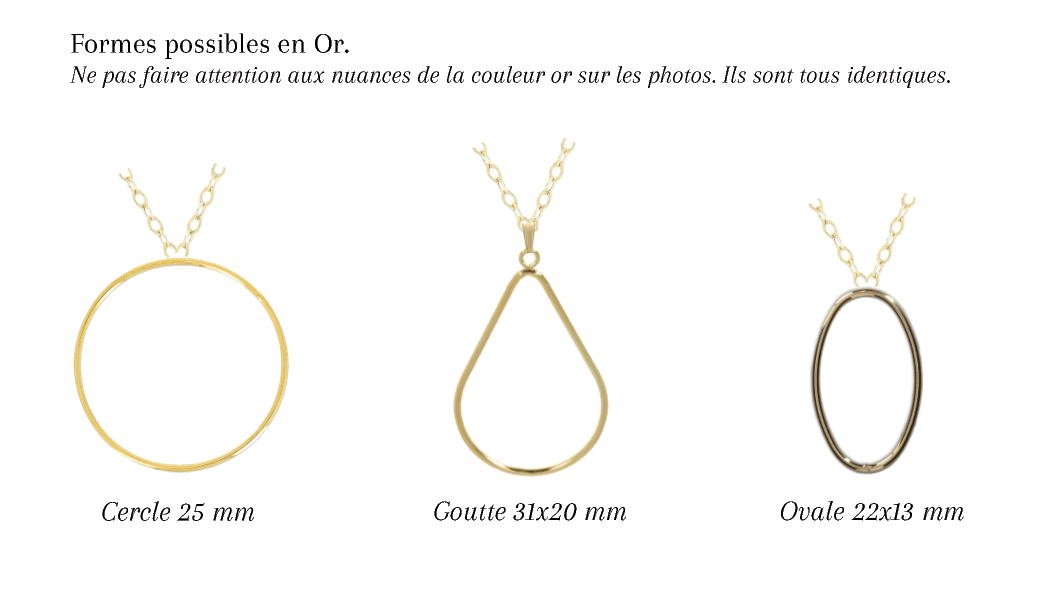 FORFAIT COLLIER ESSENTIEL - Collier de mariage plat cerclé OR et ARGENT