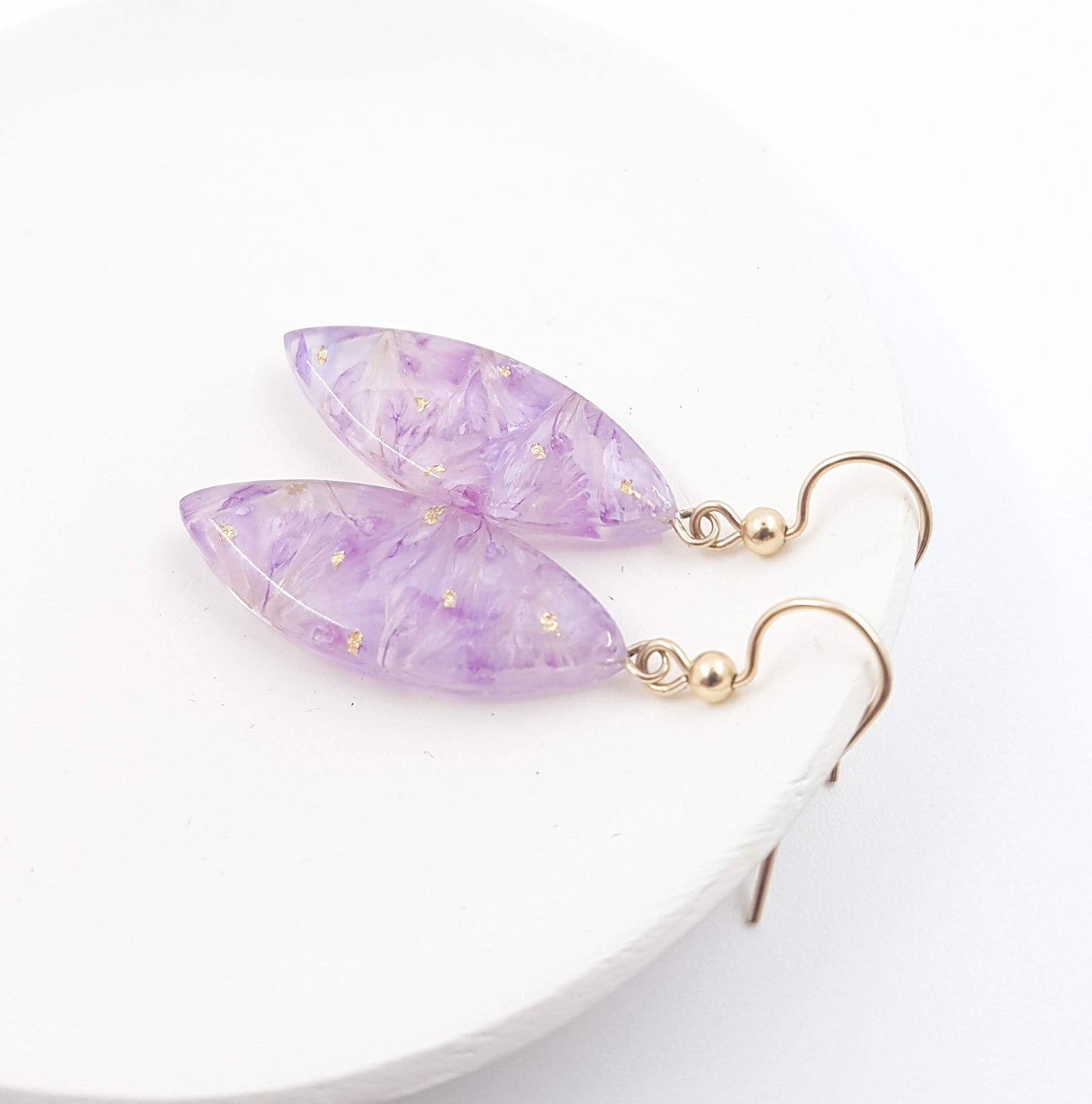 RENÉE - Boucles d'oreilles de mariage LONGS PÉTALES