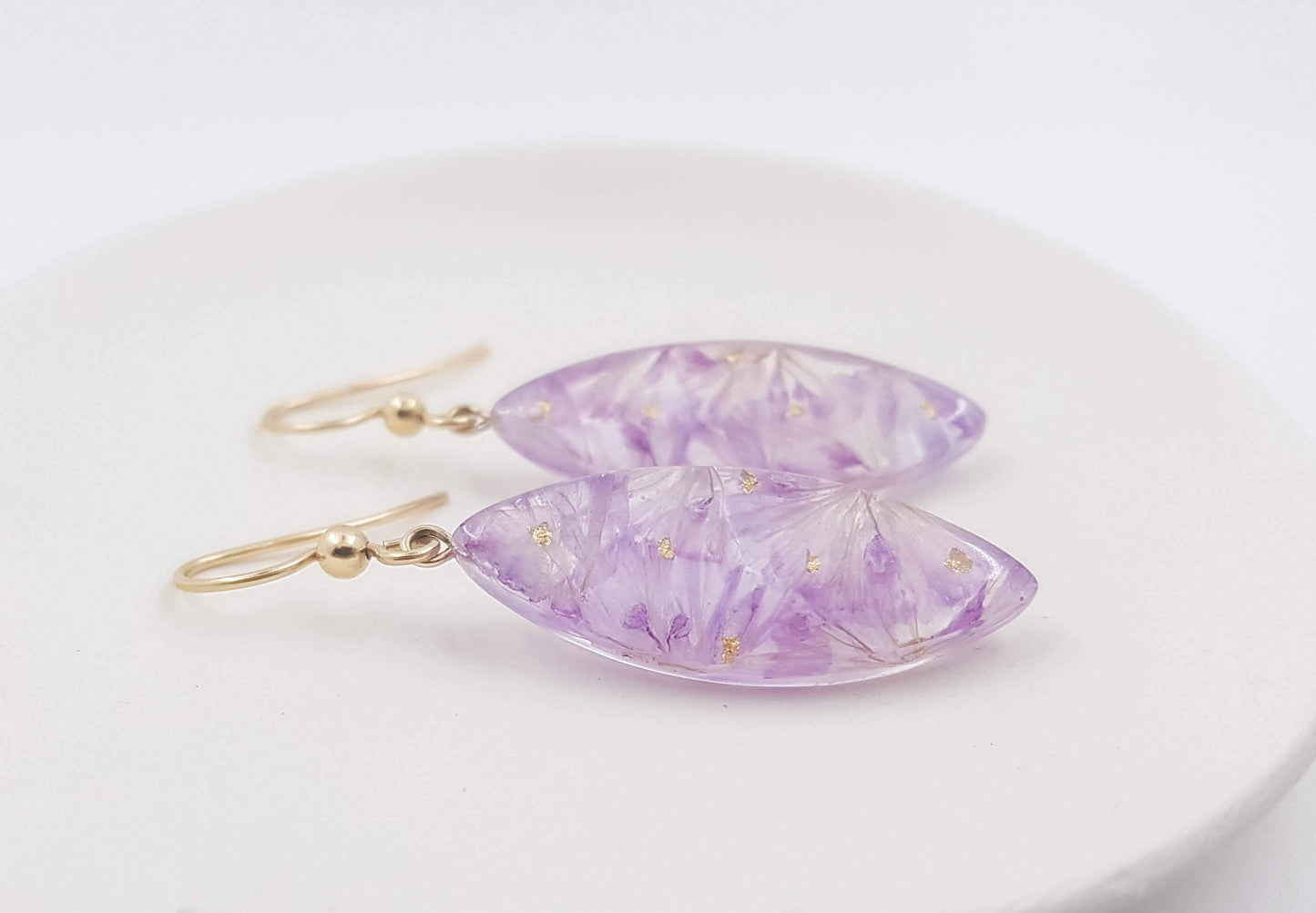 RENÉE - Boucles d'oreilles de mariage LONGS PÉTALES