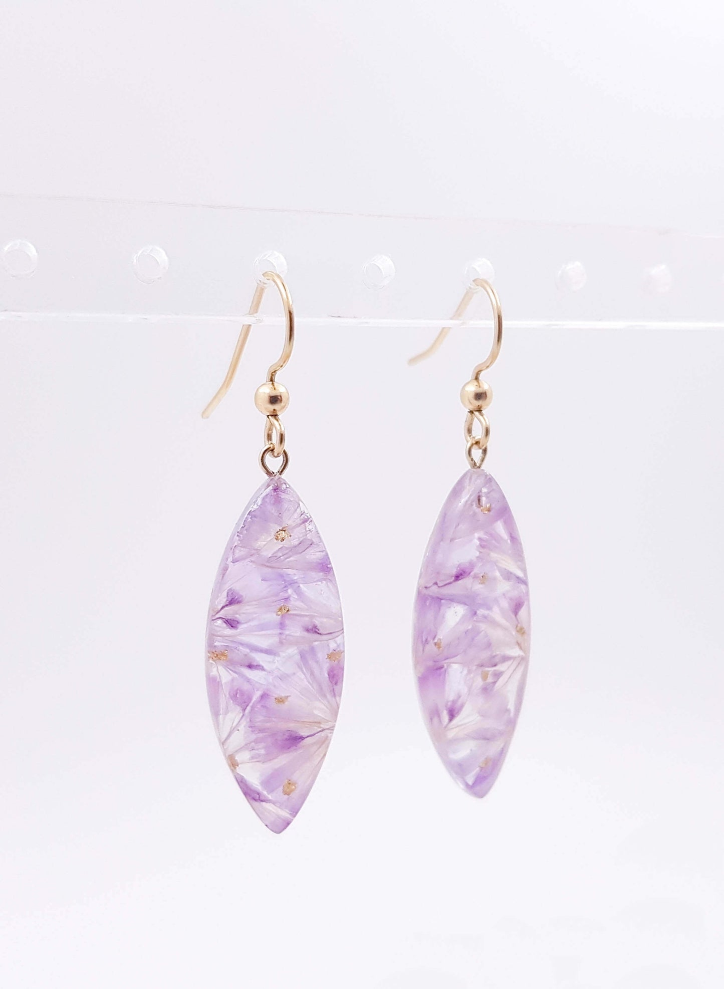 RENÉE - Boucles d'oreilles de mariage LONGS PÉTALES