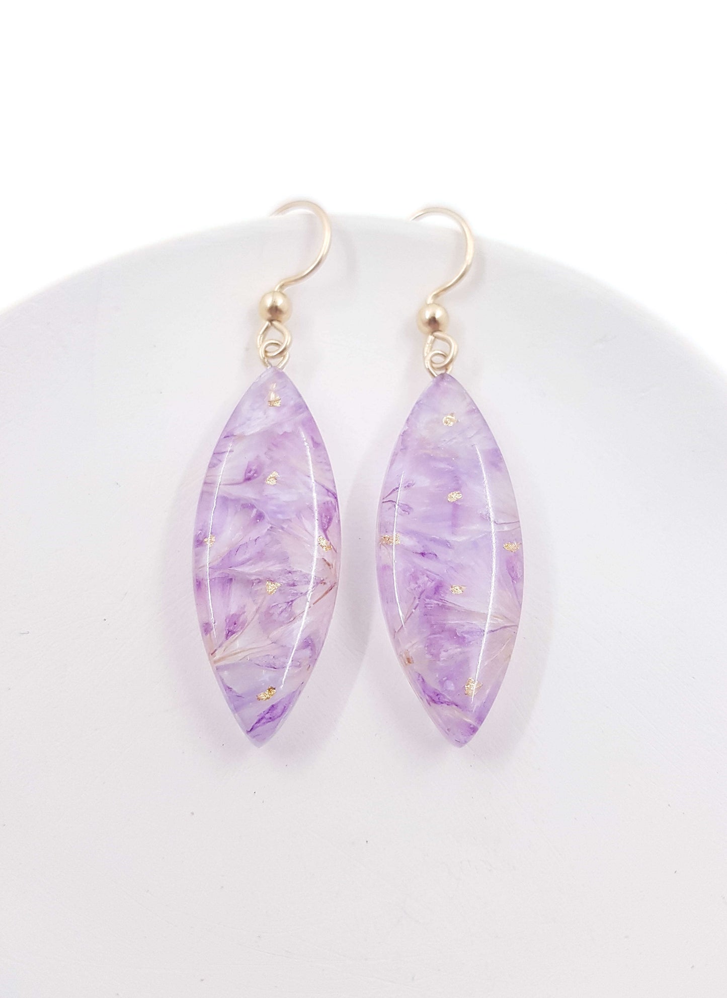 RENÉE - Boucles d'oreilles de mariage LONGS PÉTALES