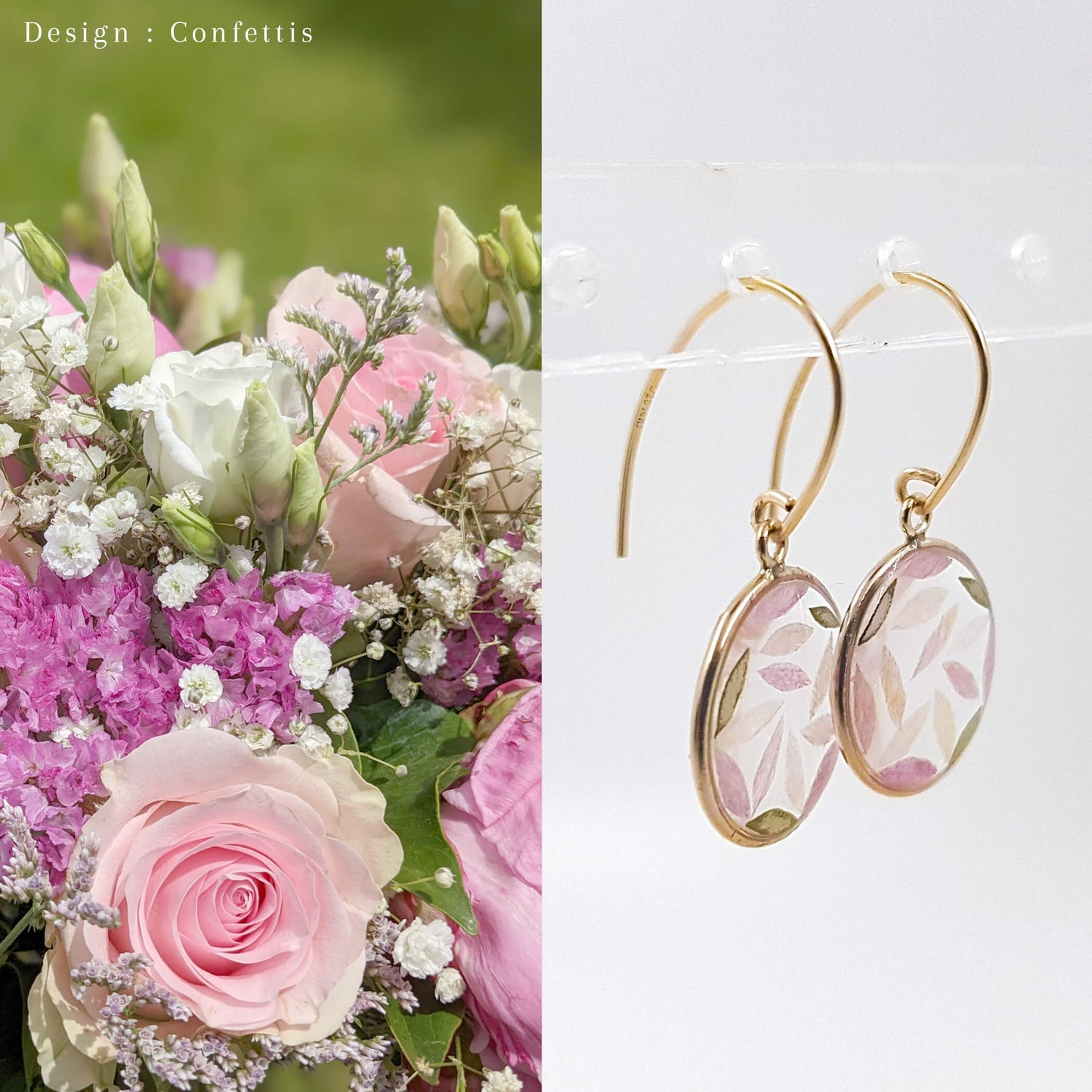 FORFAIT BOUCLES D'OREILLES ESSENTIEL - Boucles d'oreilles de mariage plates cerclées OR et ARGENT