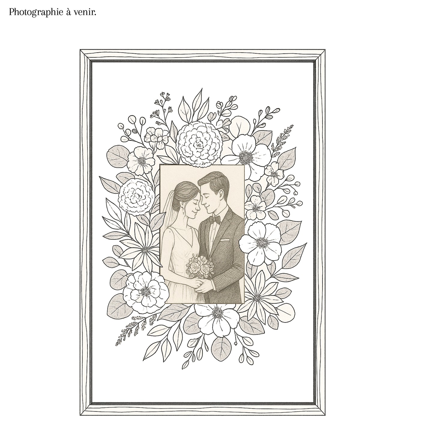 Tableau floral A3 - Une photographie & votre bouquet