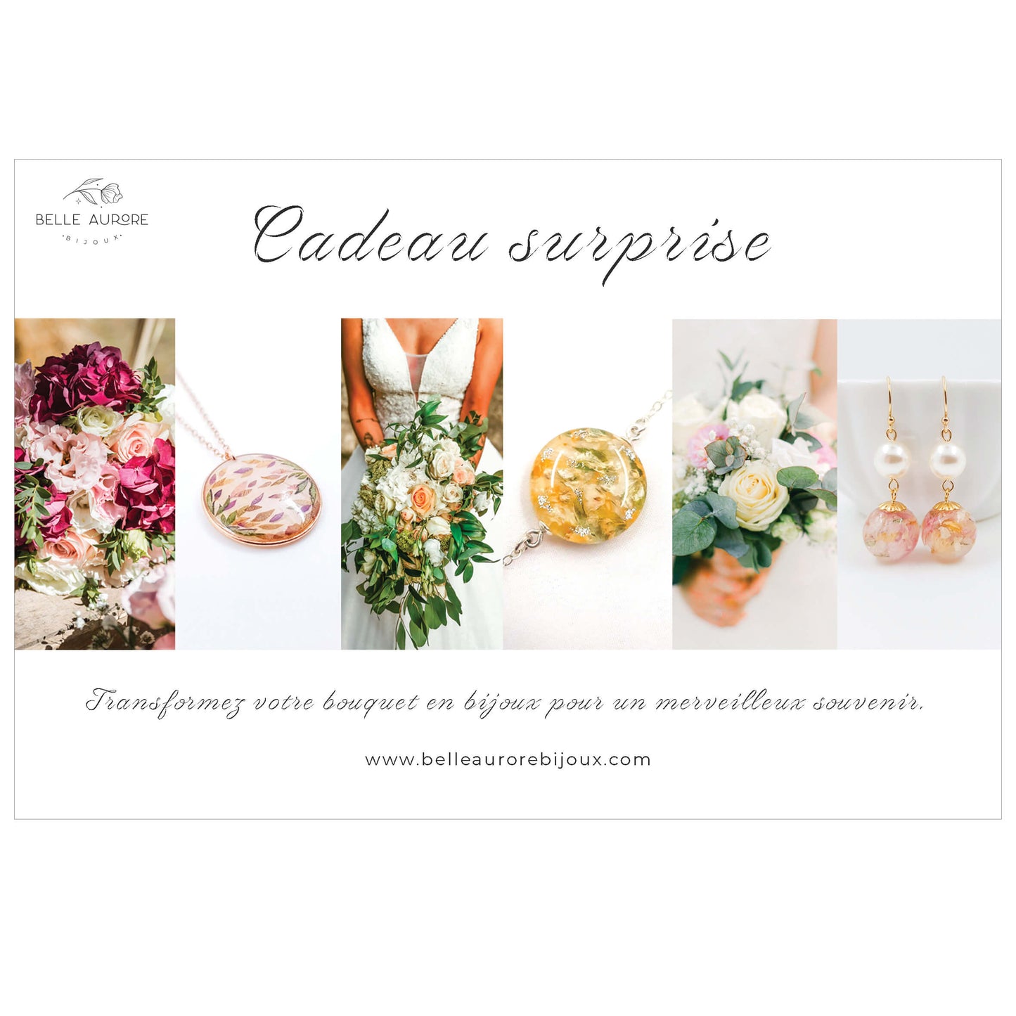 Bon cadeau Upcycling de bouquet ou fleur sentimentale.