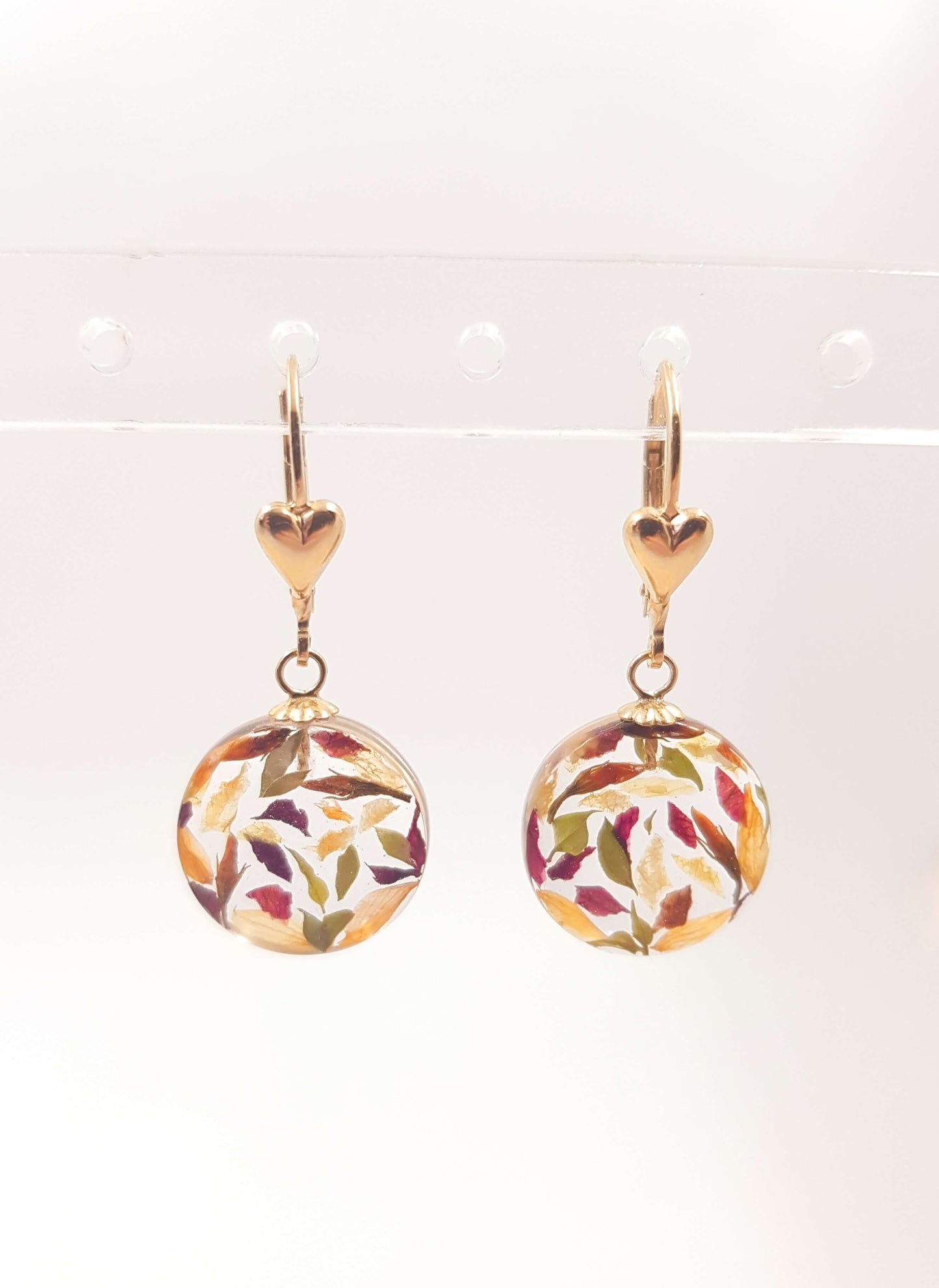 PALOMA - Boucles d'oreilles de mariage PETIT ROND 15 mm