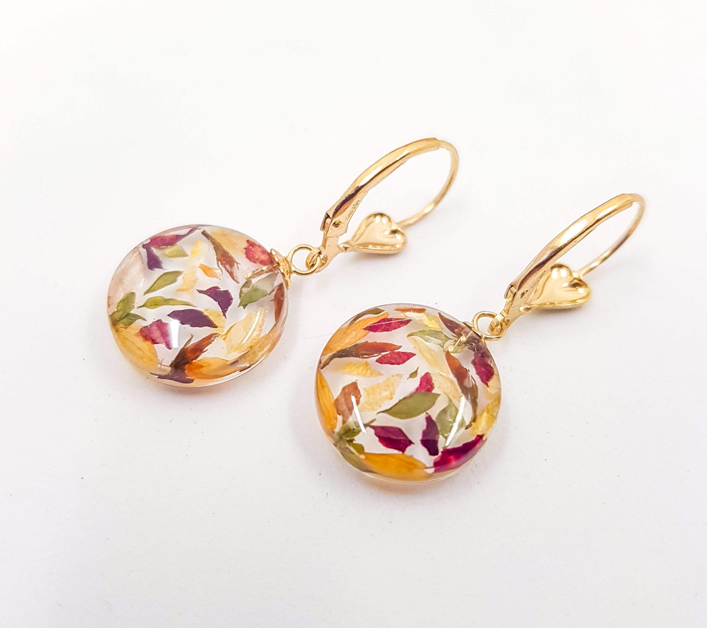 PALOMA - Boucles d'oreilles de mariage PETIT ROND 15 mm