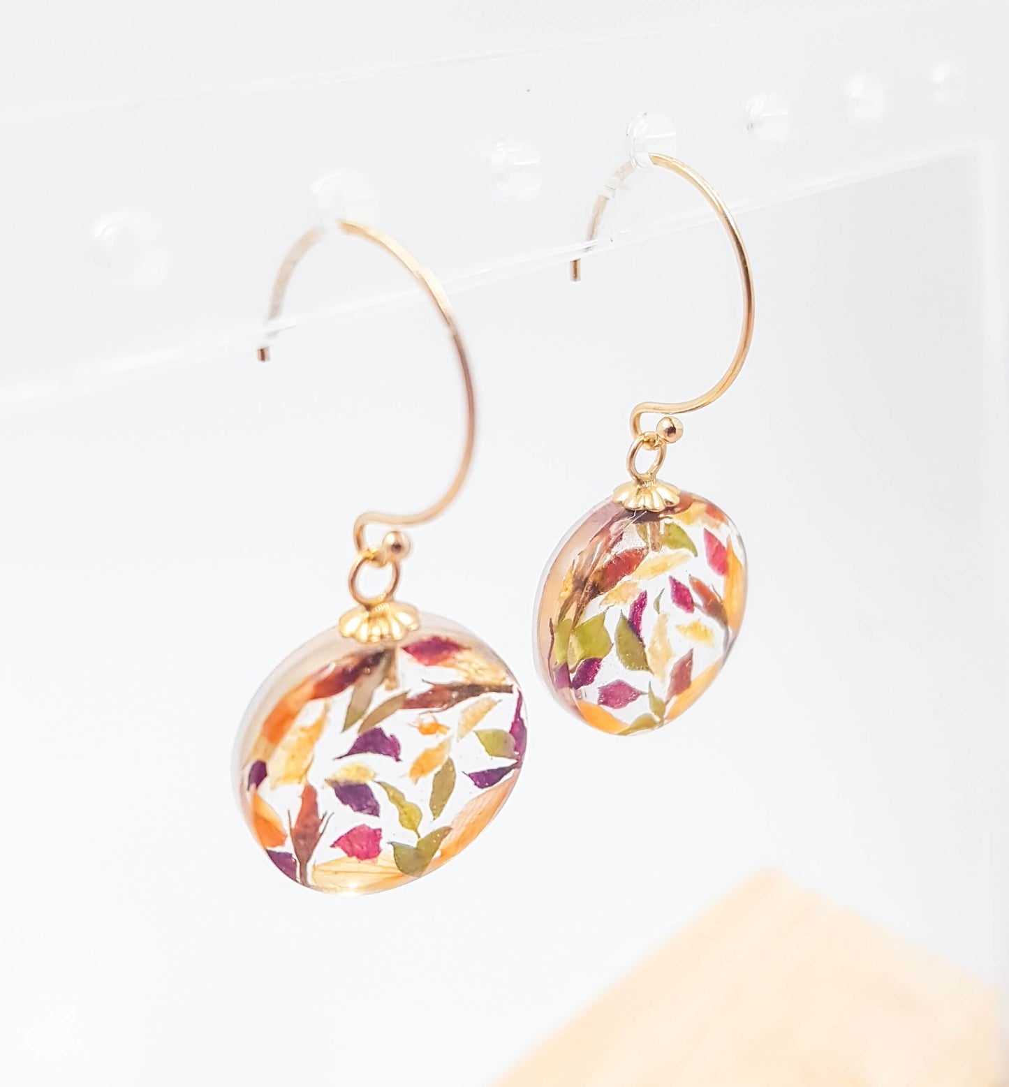 PALOMA - Boucles d'oreilles de mariage PETIT ROND 15 mm
