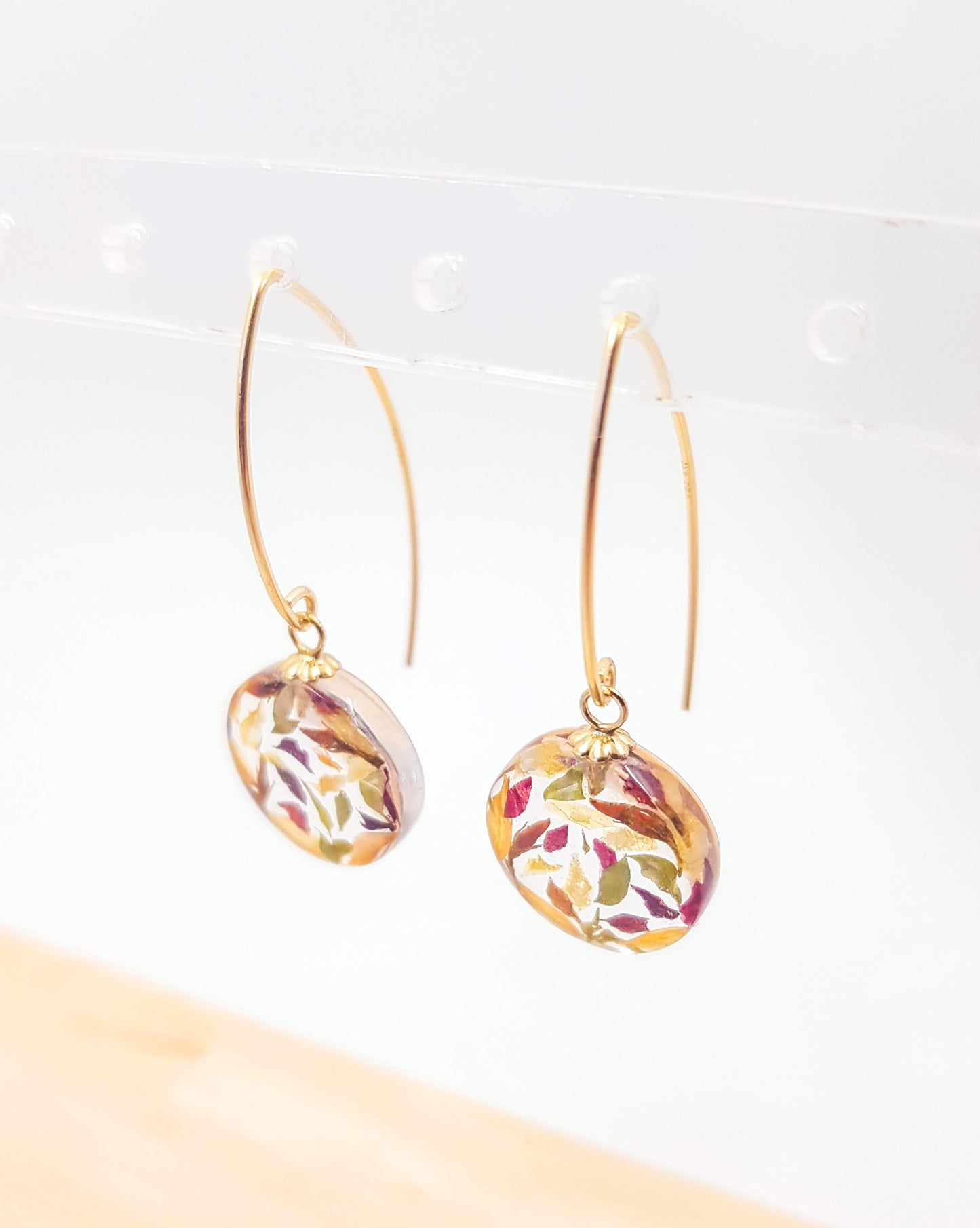 PALOMA - Boucles d'oreilles de mariage PETIT ROND 15 mm