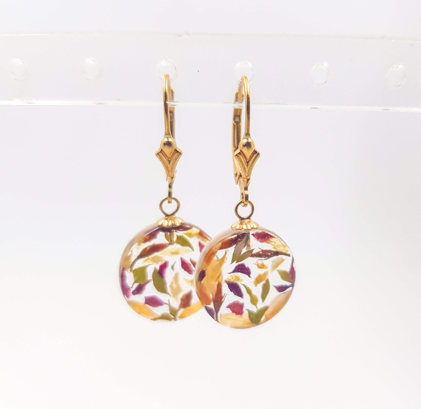 PALOMA - Boucles d'oreilles de mariage PETIT ROND 15 mm