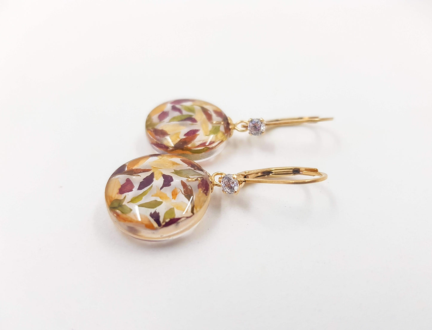 PALOMA - Boucles d'oreilles de mariage PETIT ROND 15 mm