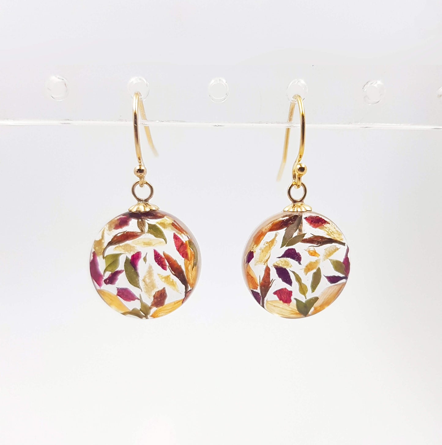 PALOMA - Boucles d'oreilles de mariage PETIT ROND 15 mm