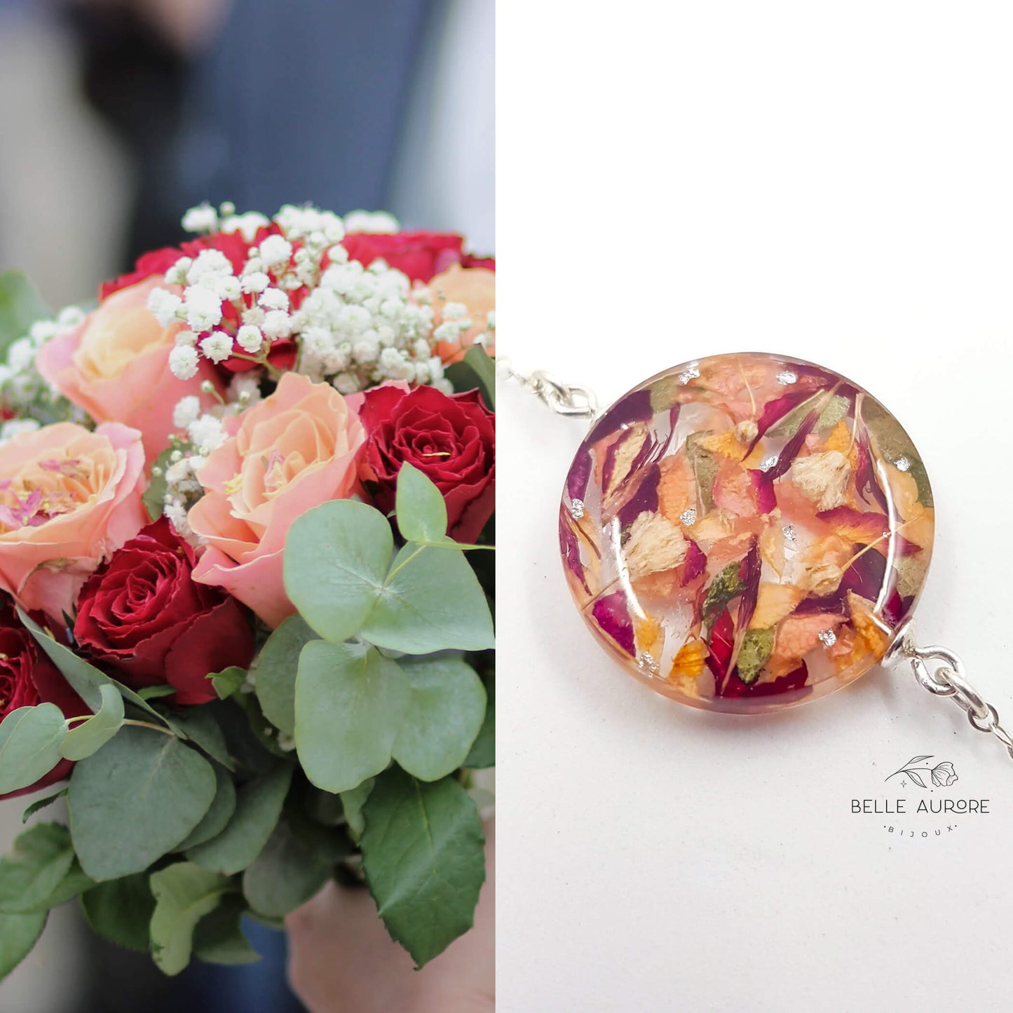 JOY - Bracelet de mariage 2.3 cm GRAND ROND