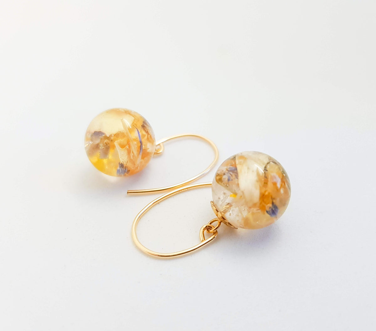 LARA - Boucles d'oreilles de mariage BOULES OR