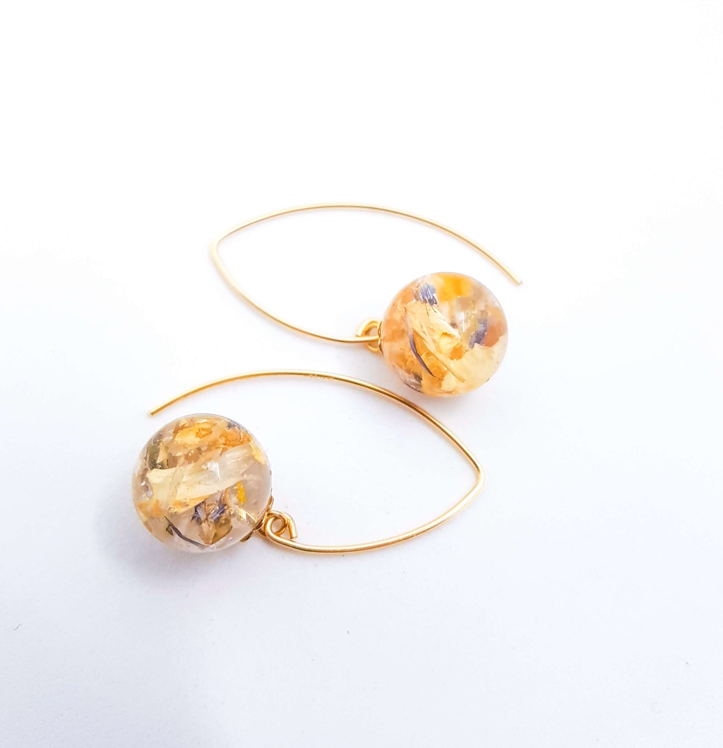 LARA - Boucles d'oreilles de mariage BOULES OR