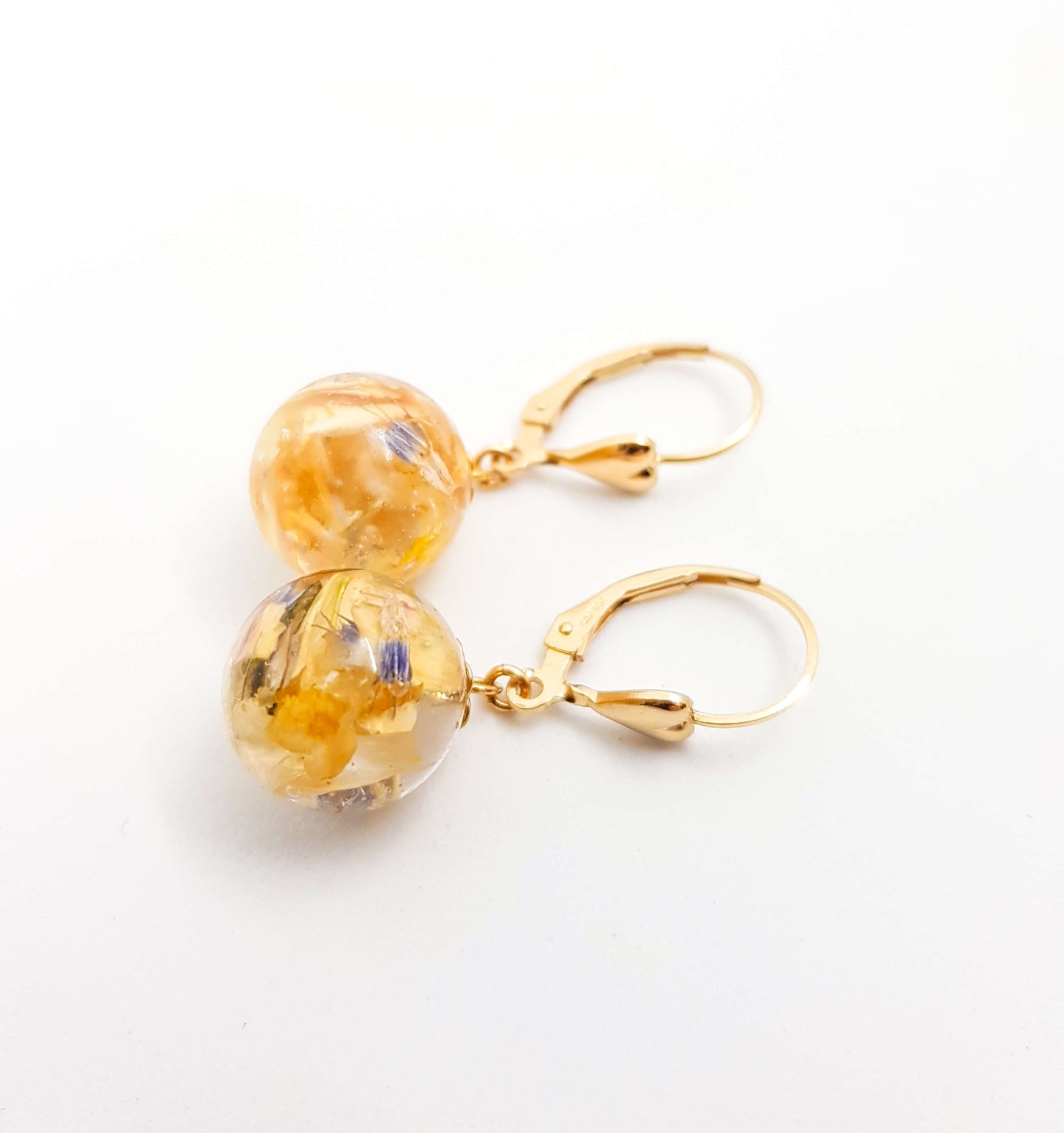 LARA - Boucles d'oreilles de mariage BOULES OR