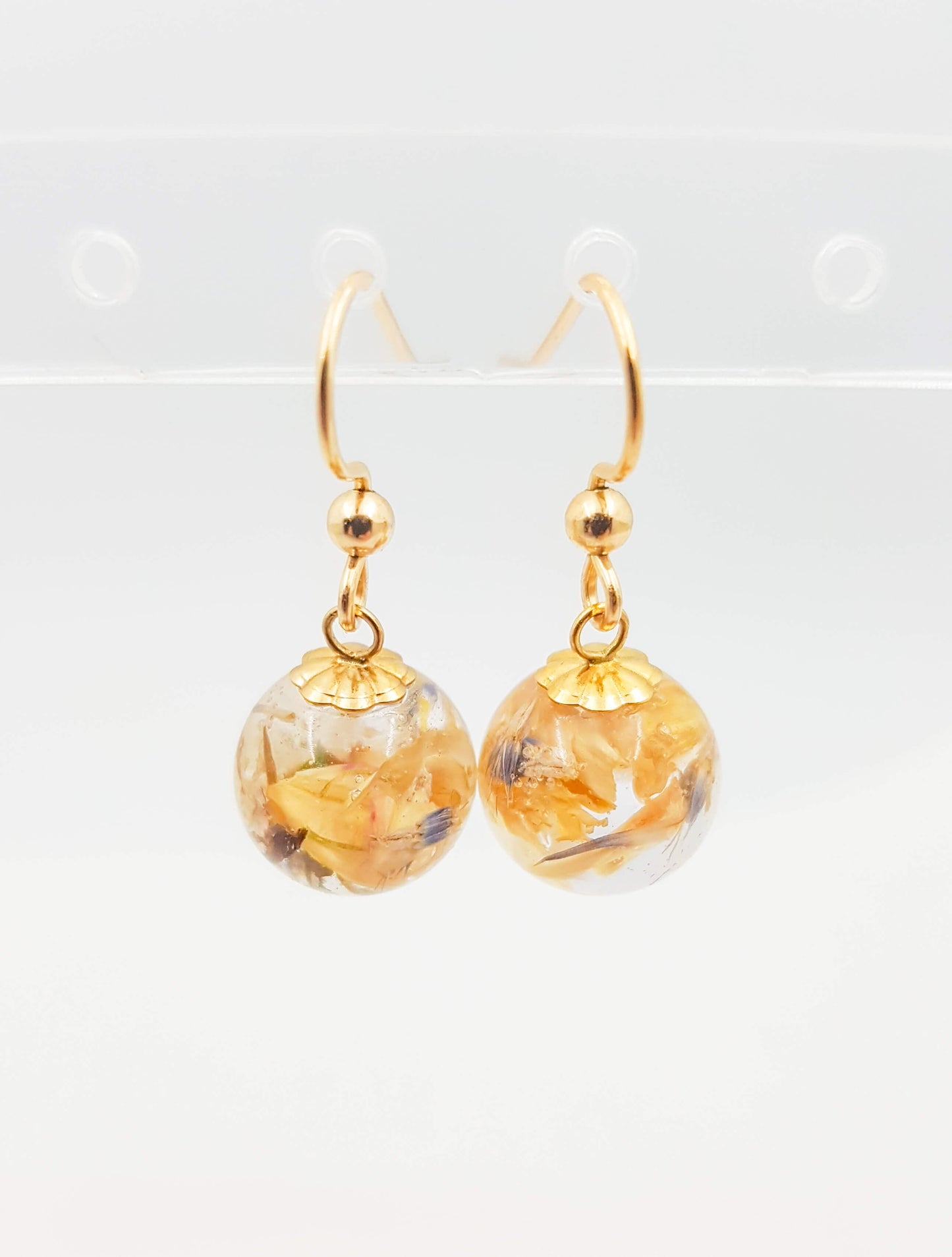 LARA - Boucles d'oreilles de mariage BOULES OR