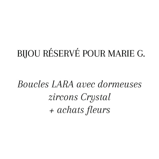 Boucles- Bijou réservé pour MARIE G.