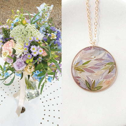 KATE - Collier de mariage plat cerclé ROND (et autres formes) OR et ARGENT