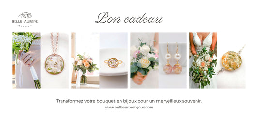 Bon cadeau Upcycling de bouquet ou fleur sentimentale.