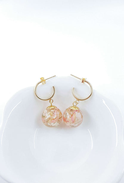 DAPHNÉE - Boucles d'oreilles de mariage PETITES CRÉOLES OR