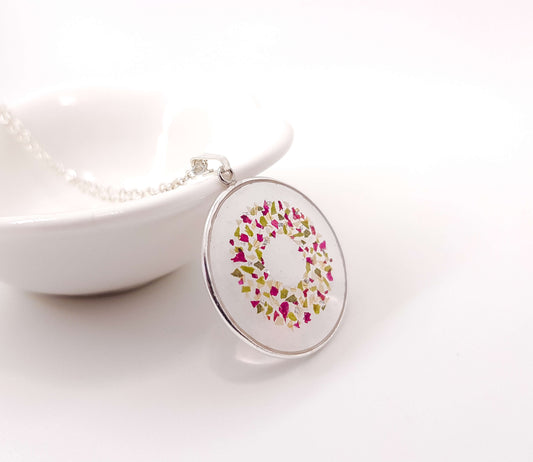 GAÏA - COURONNE D'ÉCLATS - Collier de mariage plat cerclé ROND