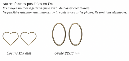 MIN JEE - Boucles d'oreilles de mariage plates cerclées ROND