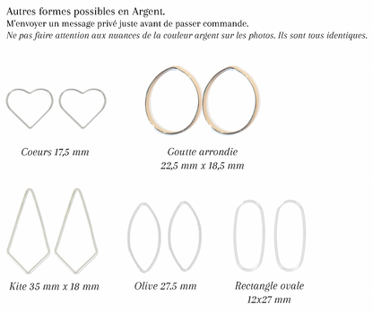 MIN JEE - Boucles d'oreilles de mariage plates cerclées ROND