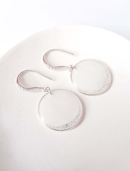 MIN JEE - Boucles d'oreilles de mariage plates cerclées ROND