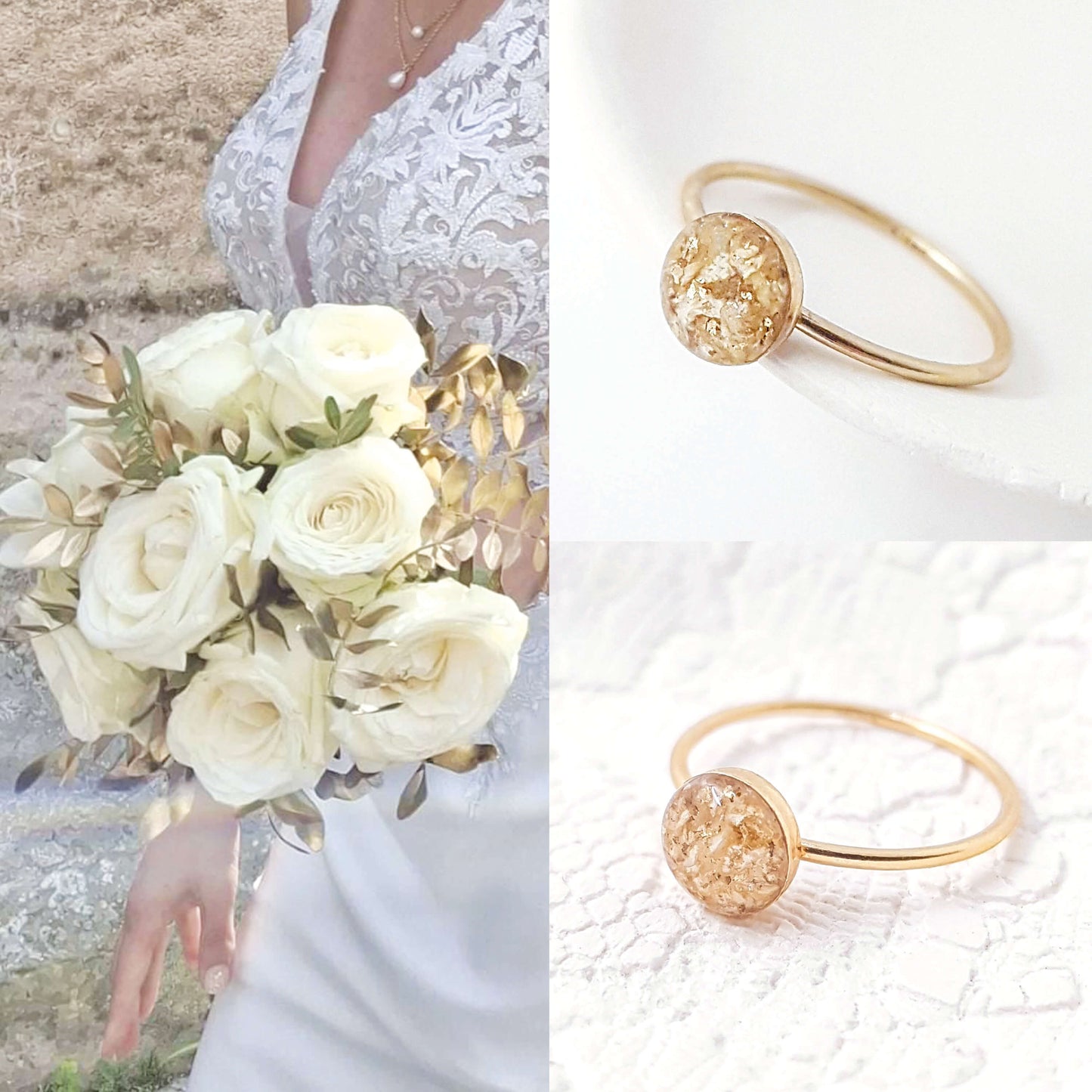 OPHÉLINE - Bague de mariage fine sur serti 6 mm OR. Tailles : 49 - 52 - 54 - 57