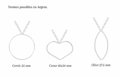 FORFAIT COLLIER ESSENTIEL - Collier de mariage plat cerclé OR et ARGENT (Plusieurs formes)