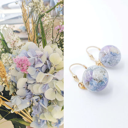 LARA - Boucles d'oreilles de mariage BOULES OR