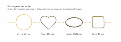 FORFAIT BRACELET ESSENTIEL - Bracelet de mariage plat cerclé OR et ARGENT (Plusieurs formes)