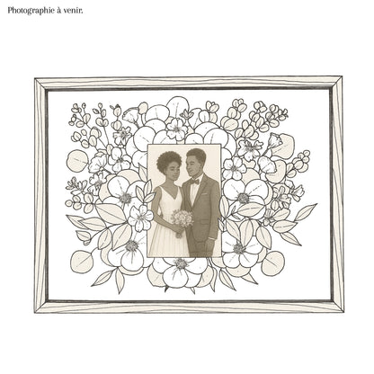 Tableau floral A4 : Une photographie & votre bouquet