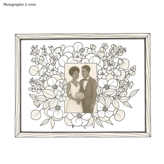 Tableau floral A4 : Une photographie & votre bouquet