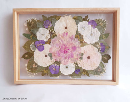 Tableau floral - Cadre A3