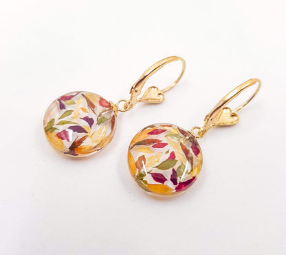 PALOMA - Boucles d'oreilles de mariage PETIT ROND 15 mm