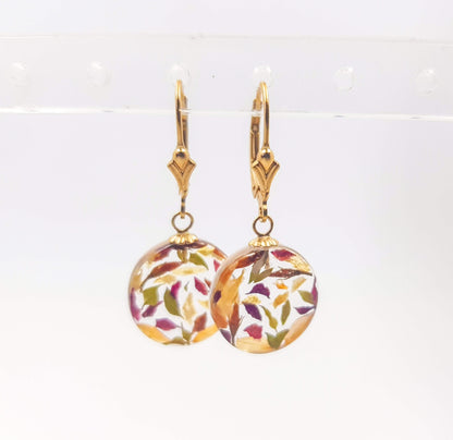 PALOMA - Boucles d'oreilles de mariage PETIT ROND 15 mm