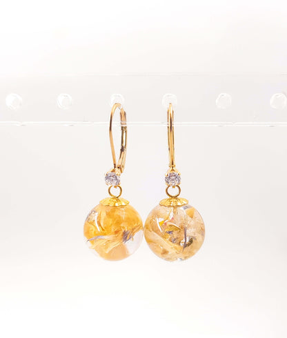 LARA - Boucles d'oreilles de mariage BOULES OR