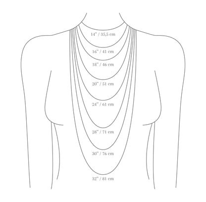 ROSA - Collier de Mariage grand pendentif 2.5 cm ROND